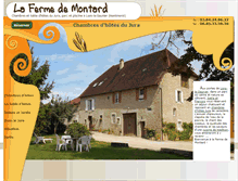 Tablet Screenshot of lafermedemontard.com